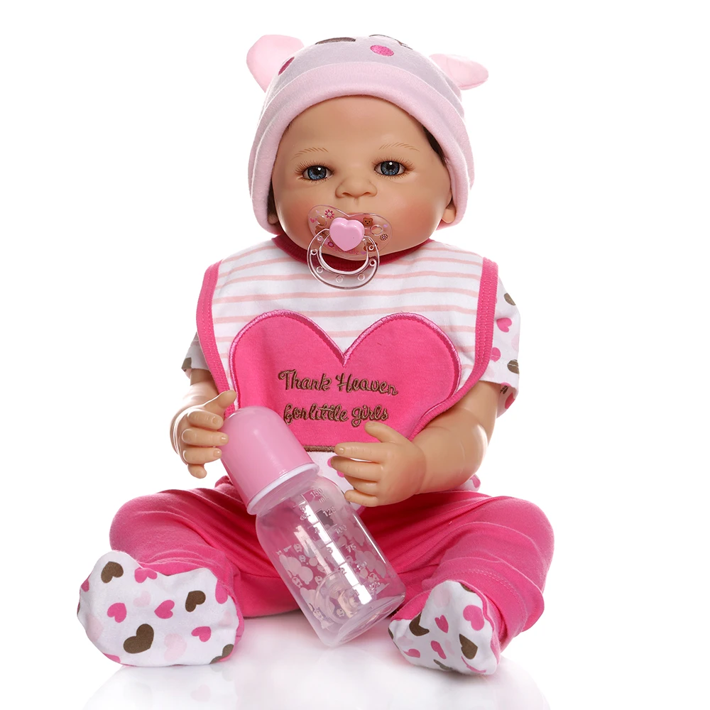 55 см полное тело силиконовые виниловые куклы Новорожденные милые девушки Ванны Игрушка душ кукла Анатомически правильная