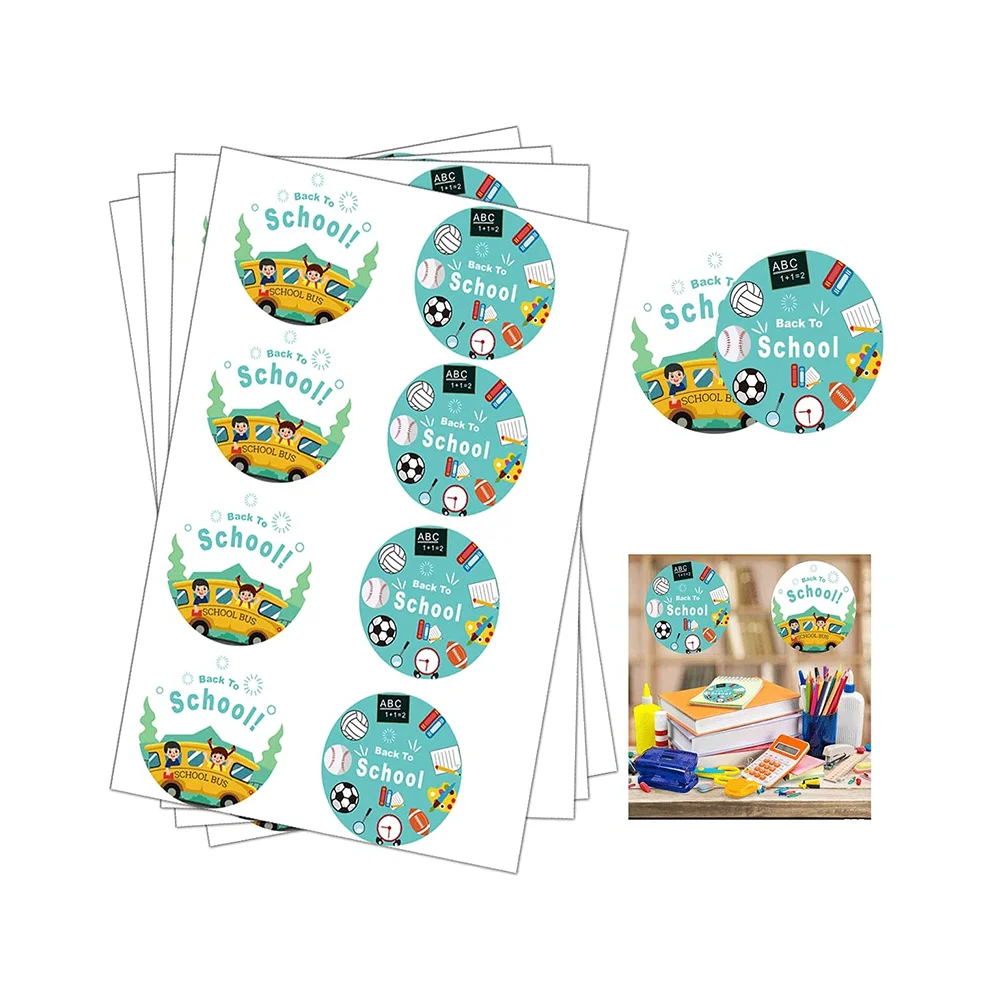Welcome Back-to-School Stickers Happiness Back to School Labels 2 Inch First Day of School Stickers for Back to School Decor