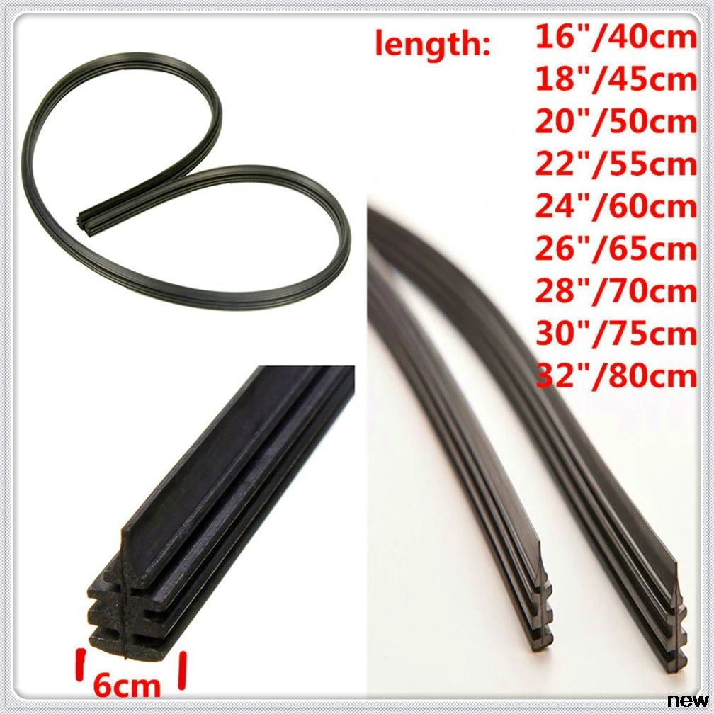 Car Bracketless Windshield Rubber Wiper Wash Blade Refill for McLaren