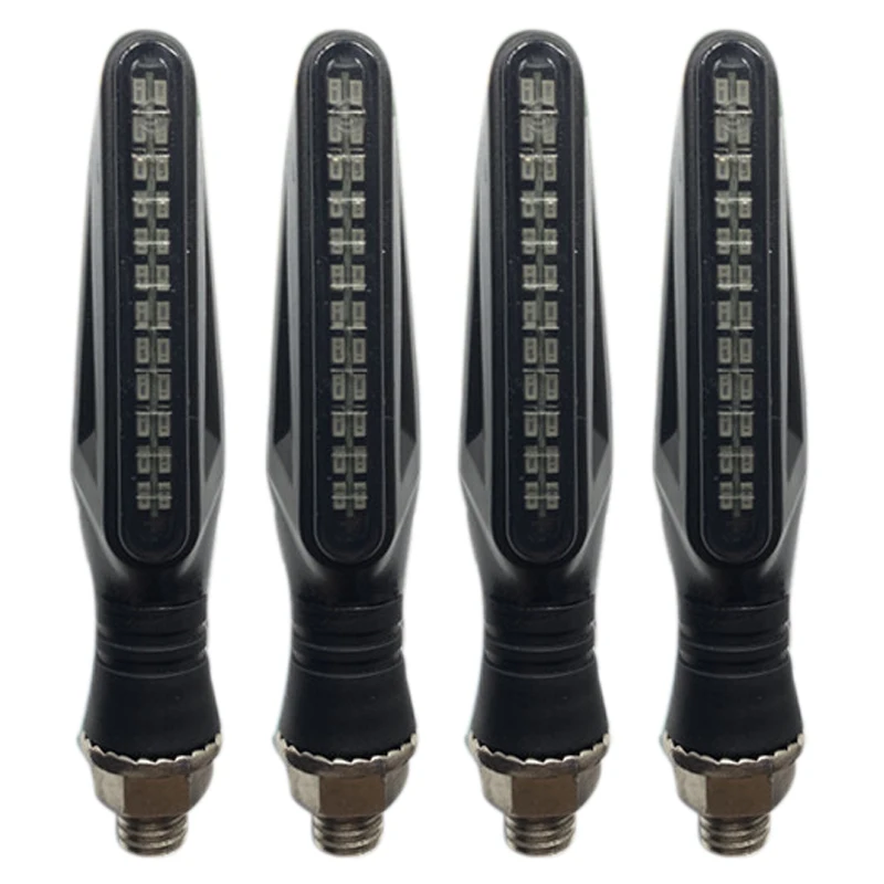 

4 X Flowing Water Light Universal Motorcycle Motorbike LED Turn Signal Indicator