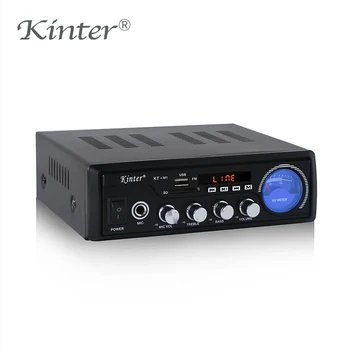 

kinter M1 MP3 Sound Amplifier Audio Hifi Stereo Amplifiers 2.0 Channel with SD USB input support microphone metal enclosure