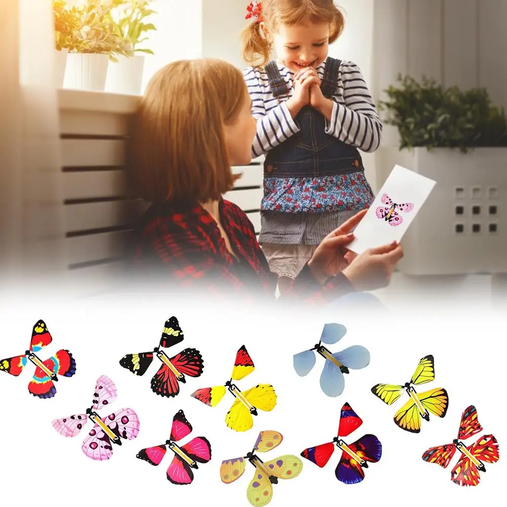Magic Fairy Flying In The Book Butterfly Rubber Band Powered Wind Up Toy Great Surprise Birthday Gift | Игрушки и хобби