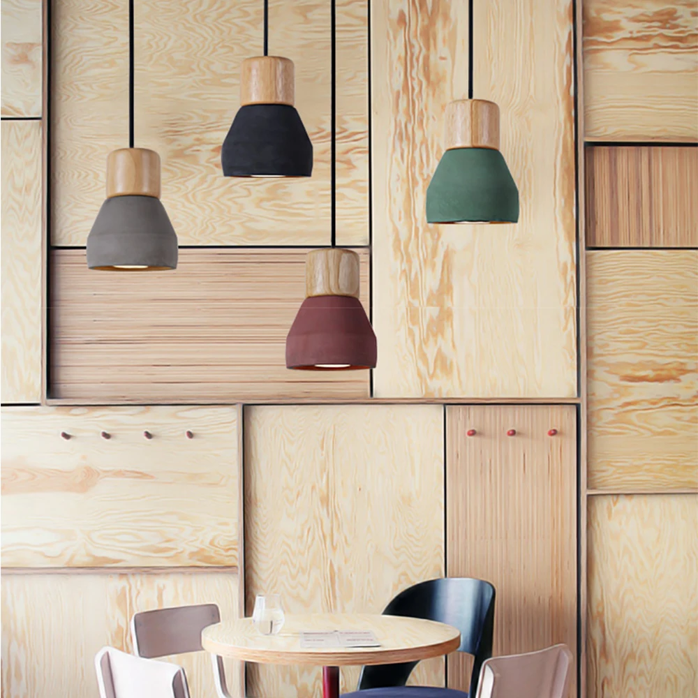 4 Color Brief Loft Nordic Style Wood 