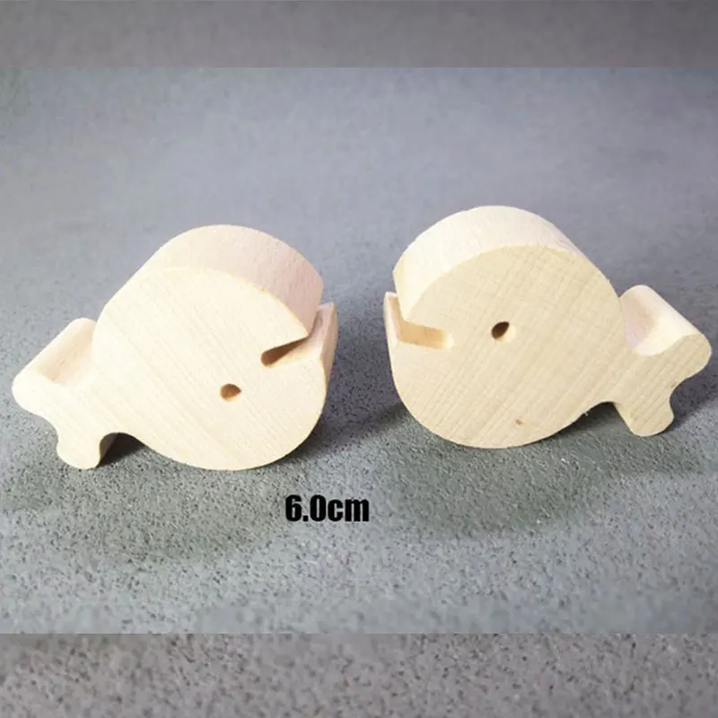 2 шт. детские деревянные Семейные куклы ручной работы, DIY игрушки, рождественские подарки, деревянные Пустые игрушки ручной работы, подарки для рисования - Цвет: 1pc fish