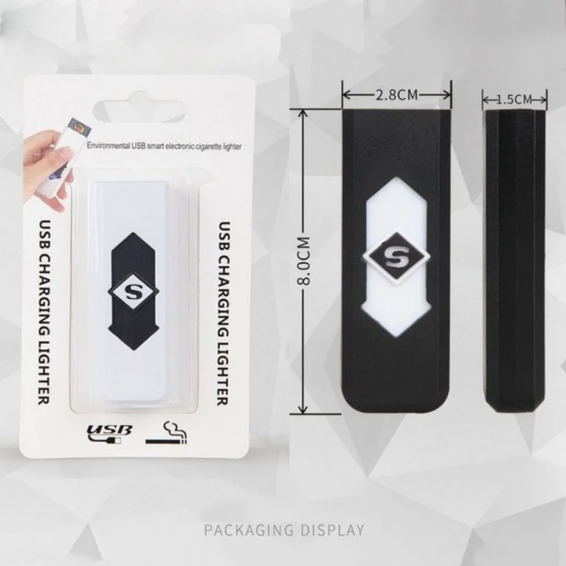 Новая usb зарядка Зажигалка Электрический провод прикуриватель ультра-тонкий ветрозащитный бездымный домашний открытый Электрический огонь Зажигалка