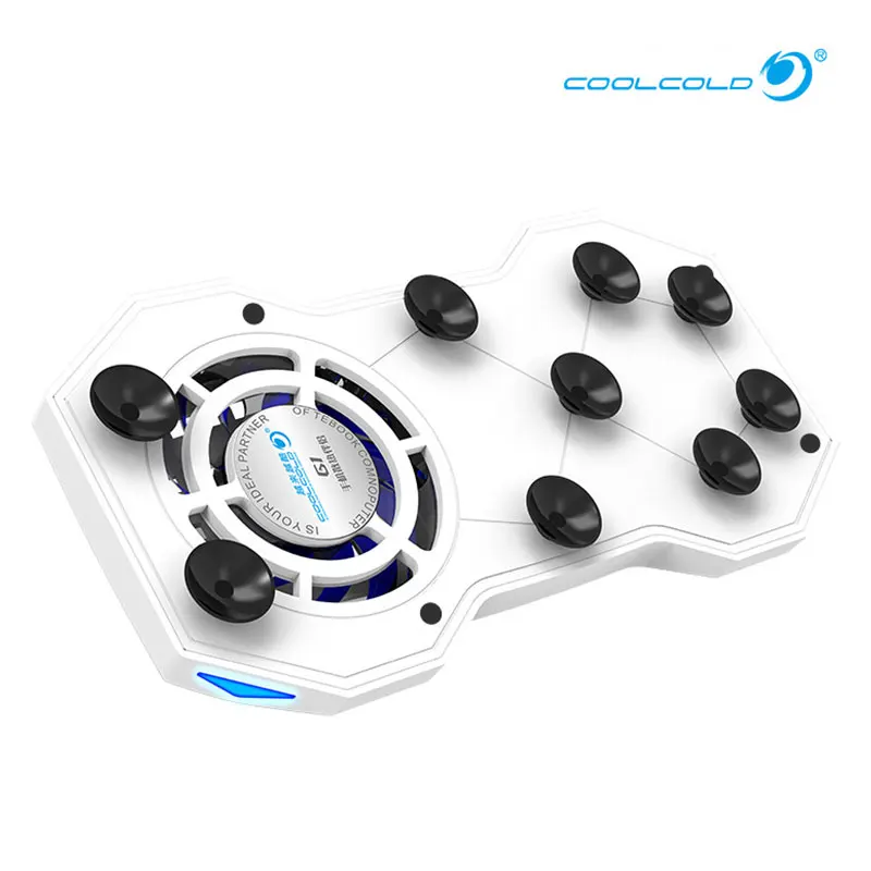

Mobile Phone Gaming Cooler Fans Cooling Pad With Ring Holder Stand Portable Rechargeable Power Bank Mobile Phone Cooling Pad