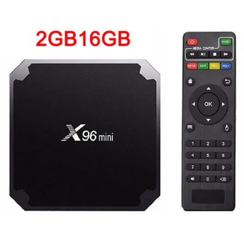 X96 Мини ТВ приставка 2 Гб 16 Гб Amlogic S905W Smart Android tv Box 7,1 2,4G беспроводной wifi 4K HD X96 мини медиаплеер телеприставка - Цвет: X96 MINI 2GB 16GB