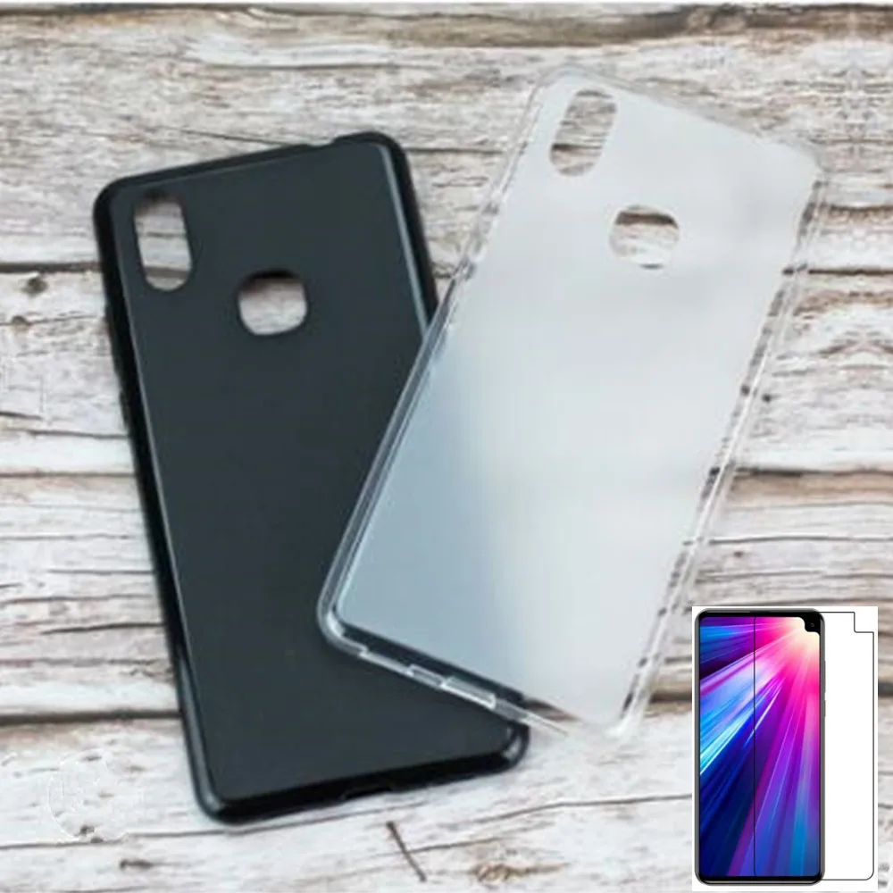 

For Cubot Max 2 Case For Cubot Max 2 Cover + Screen Protector Tempered Glass Protective Film For Cubot Max 2 Case Capa