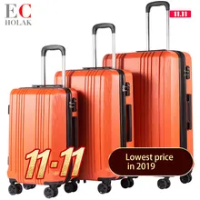 Комплект из 3 предметов, чемодан с замком TSA, Спиннер 20in24in28in, расширяемый чемодан, PC+ ABS, Жесткая Сторона, чемодан, бесшумные колеса, багаж на колёсиках