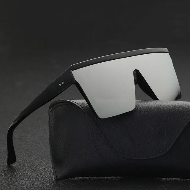 Солнцезащитные очки с градиентом UV400 для мужчин и женщин, винтажные брендовые градиентные солнечные очки с плоским верхом и черными квадратными линзами, 2022 1