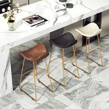 

Nordic high stool home bar stool high foot net red bar stool front chair bar chair modern minimalist bar chair