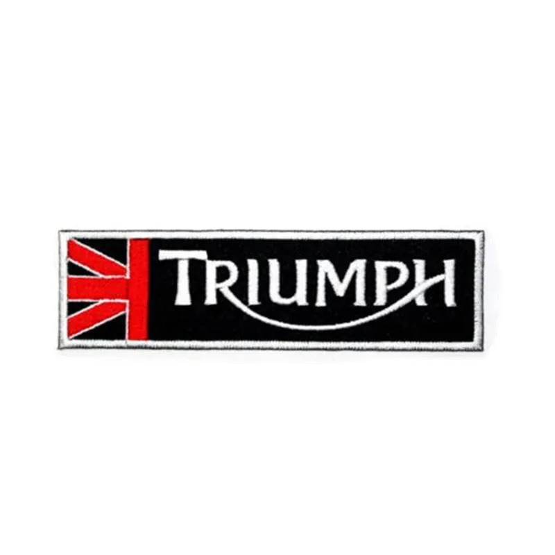 Одежда патч виды Triumph британская винтажная мотоциклетная байкерская куртка Кепка Классическая железная нашивка - Цвет: Черный