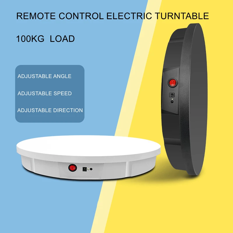 Gira a Plataforma Mesa de Rotação 60cm de Controle 100kg de Carga Remoto Giratória 360 ° Mudo Exposição Elétrica Fotografia Expositor 42 - 52 Que - Image 6