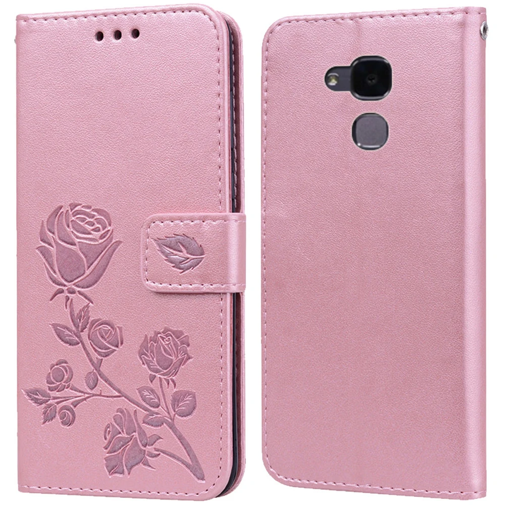 Роскошный кожаный чехол-книжка с откидной крышкой для Huawei Honor 7i / Shot X 7 Lite кошелек