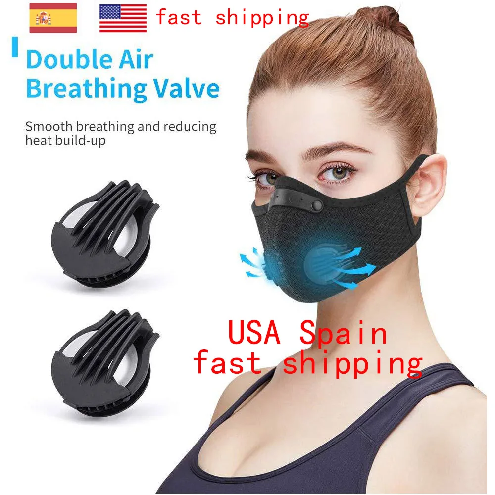 

KN95 Protective Dust Mask PM2.5 Sport Face Mask With Breathing Valve For Anti-dust Respirator Mask USA Spain Fast Shipping