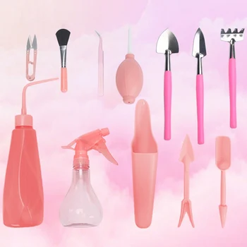 

12 Pieces Mini Garden Hand Transplanting Succulent Tools Miniature Planting, Set for Indoor Fairy Care, Potting, Cactus, Housepl