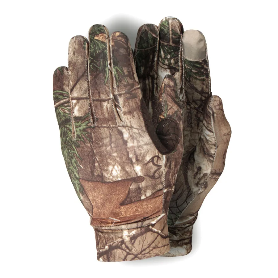 Summer Hunting Fishing Antiskid Half Finger Soft Gloves Bionic Camouflage LE 