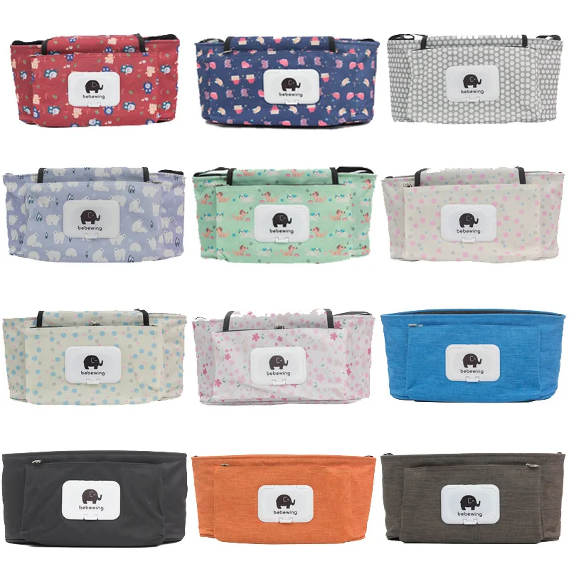 

Baby Stroller Organizer Bag Mummy Diaper Bag Hook Baby Carriage Waterproof Large Capacity Stroller Accessories Travel Nappy