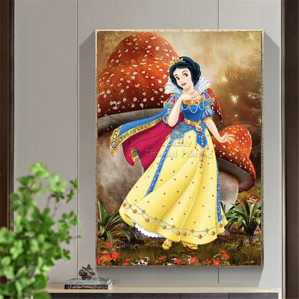 Oil Painting By Number Disney Cartoon Rapunzel Snow White