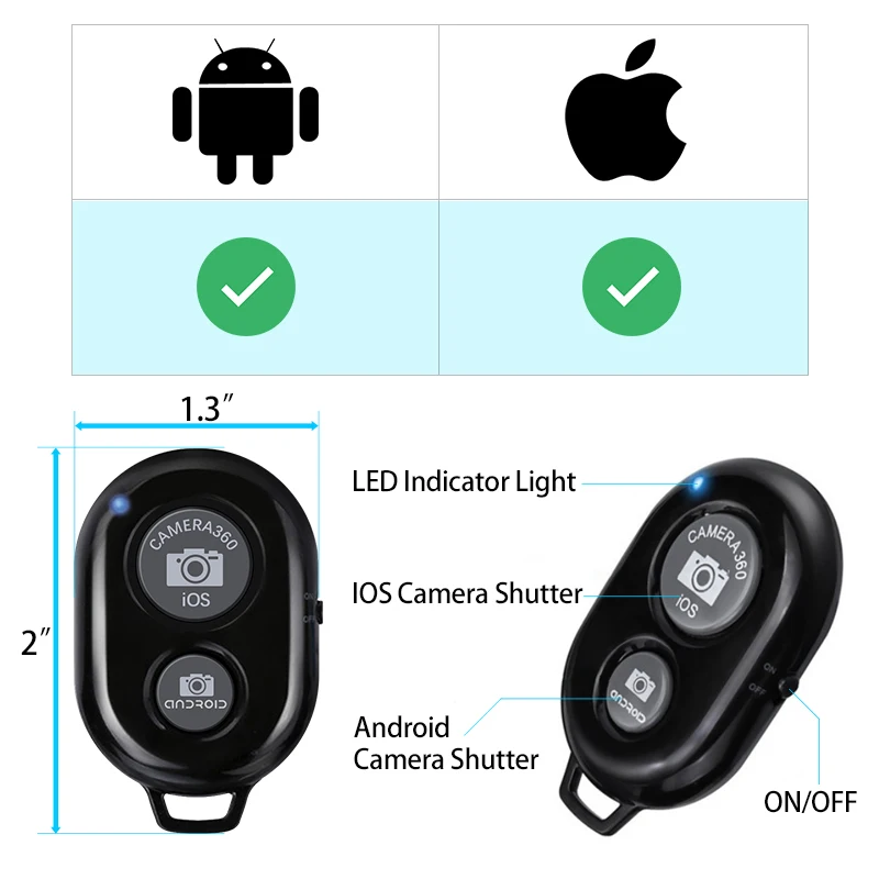Bluetooth пульт дистанционного управления камерой DataFrog управление фотозатвором для