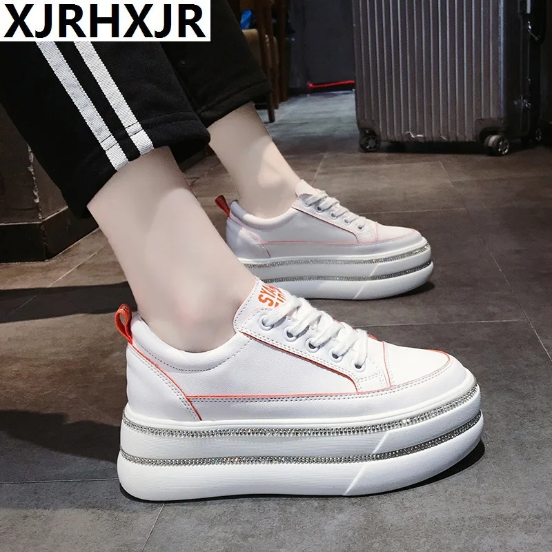 

Fashion Platform Sneakers New Autumn Women Shoes For Woman Casual Shoes Wild Platform Heels Female Leisure Women White Sneakers