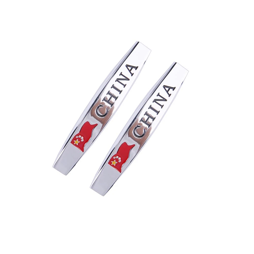 Китайский Флаг Логотип Эмблема Для Volkswagen Abarth BMW Toyota Mercedes Brillance Geely Защитные чехлы