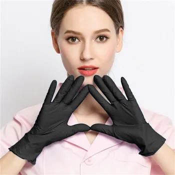

100PCs Disposable Protection Bacterial Gloves Comfortable Rubber Mechanic Laboratory Safety Work Nitrile Safety Work Gloves