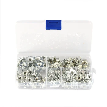 

90PCS M3 M4 M5 M6 M8 Zinc Plated 4 Claws Nut T-nut Furniture Hardware