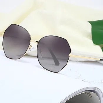 

New hot sale fashion full frame irregular Unisex metal sunglasses uv400