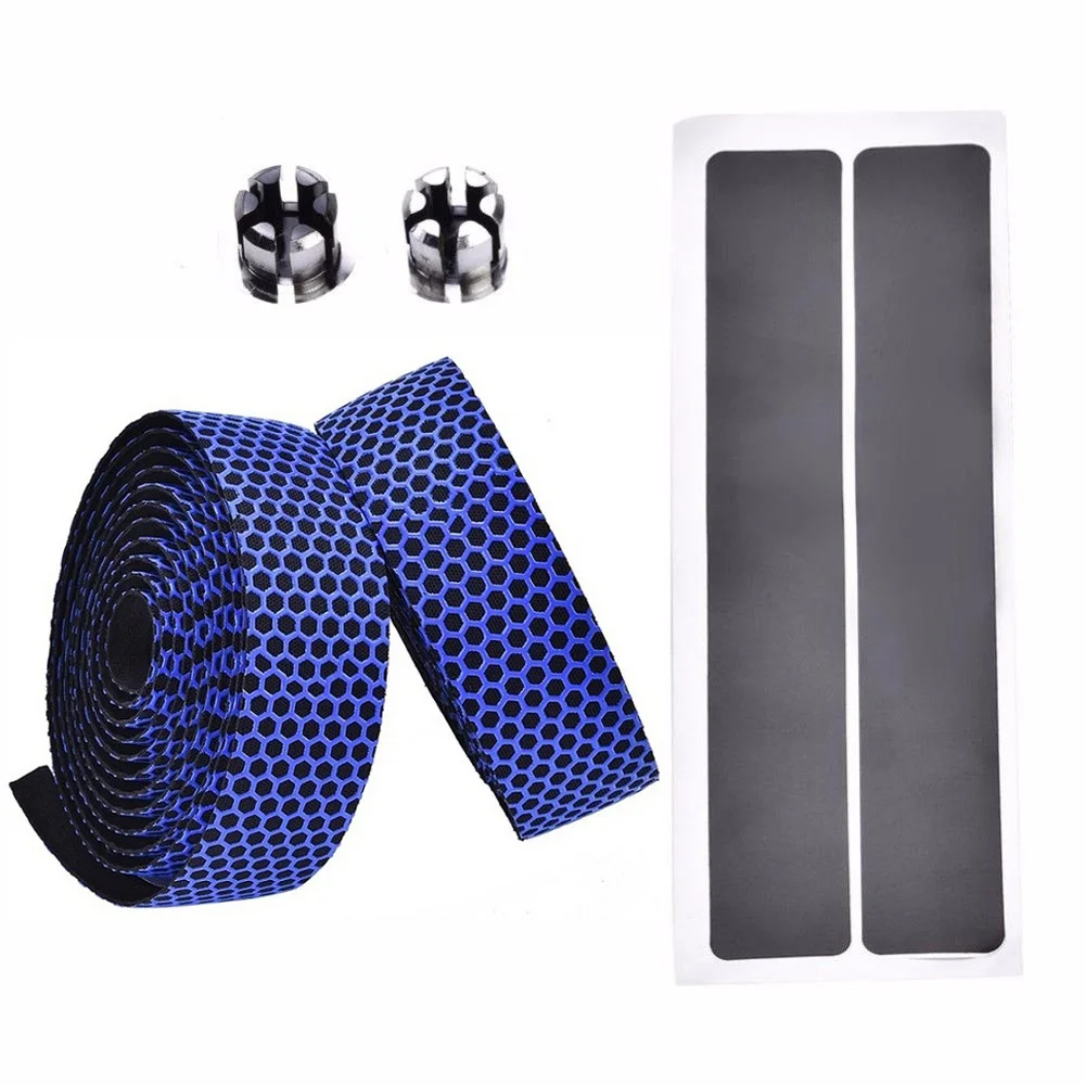 Blue Bike Bar Tape TWTOPSE силиконовая лента для руля велосипеда противоскользящая Противоударная велосипедная шоссейная велосипедная гоночная велосипедная лента аксессуары для руля - Цвет: Blue Bike Bar Tape