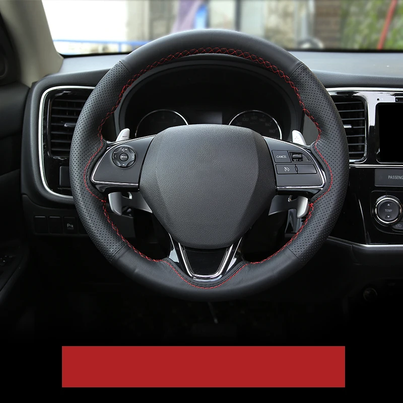 Lsrtw2017 Leather Car Streering Wheel Cover for Mitsubishi Outlander Interior Accessories Mouldings - Название цвета: type 5