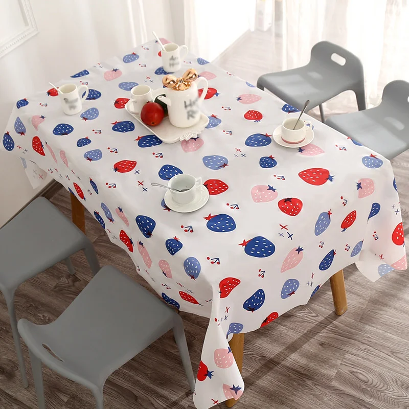 

Linens Tablecloth Rectangular Waterproof Oil-proof Table Decoration 137*180cm Kitchen Dining