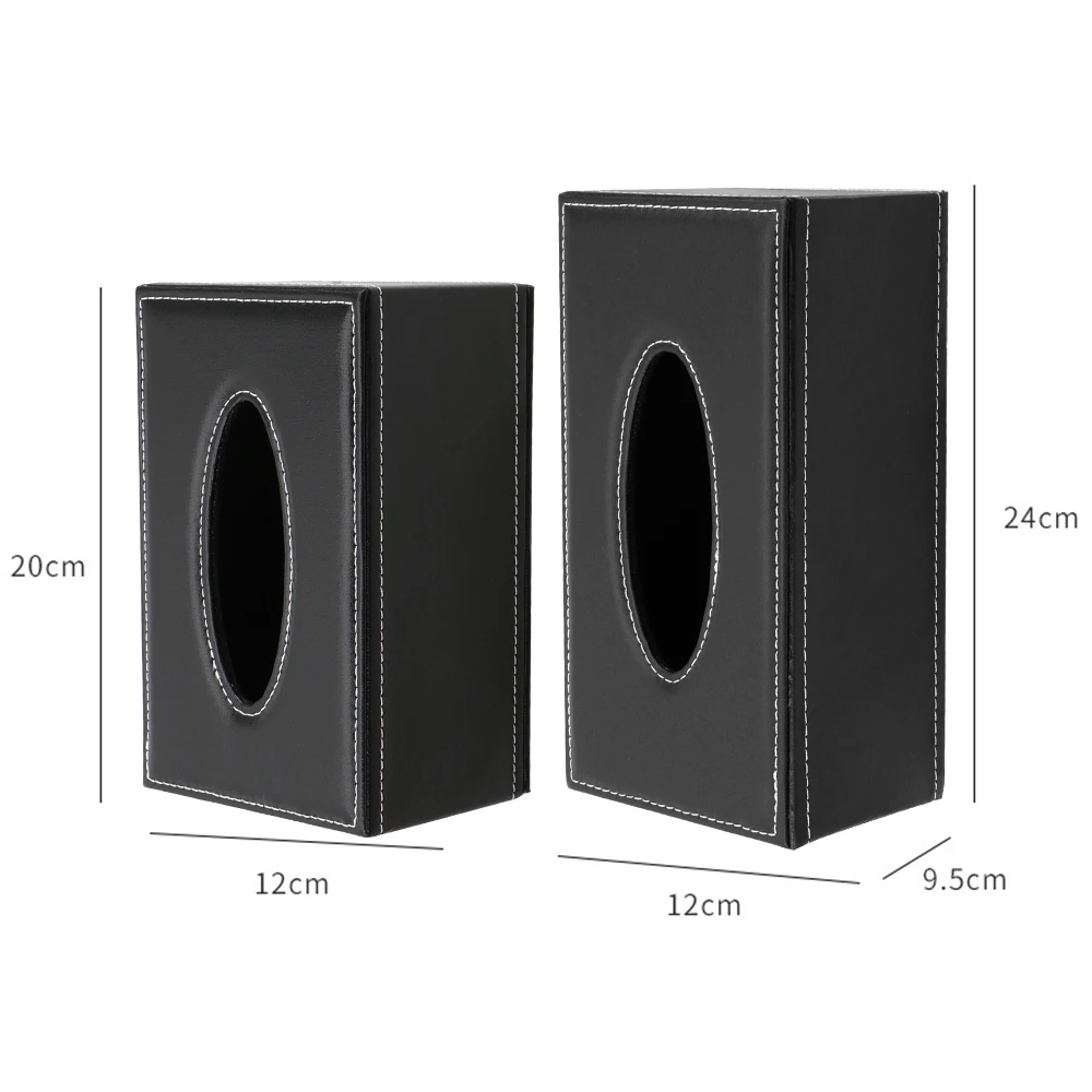Tissue Box Dispenser Napkin Holder PU Leather Tissue Boxes Rectangular Napkin Box Tissue Paper Holder Home Kitchen Organization Home Supplies Anti-moisture