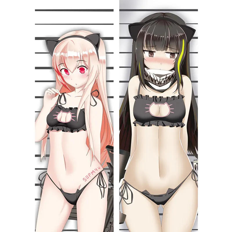 Аниме игра девушки Frontline наволочка Frontline Dakimakura Чехол сексуальная девушка 3D двусторонняя постельные принадлежности обнимая Наволочки для подушек GF3 - Цвет: Peach skin