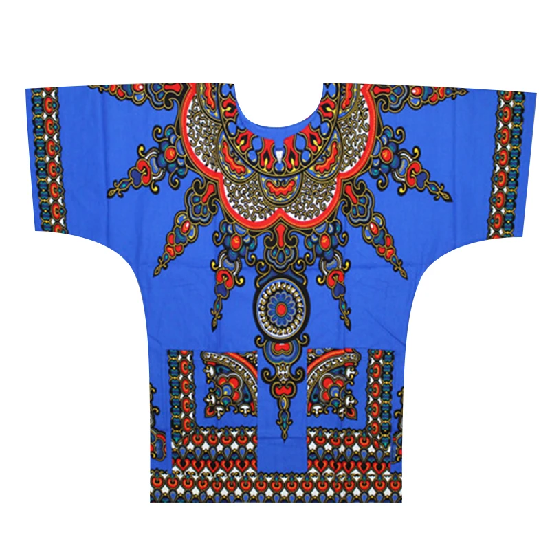 (Fast shipping) New fashion design african traditional printed 100% cotton Dashiki T-shirts for unisex (MADE IN THAILAND) african suit Africa Clothing