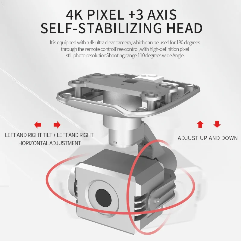 US $120.25 Lsrc New Gps Rc Drone L5 4k Hd Camera Professional Quadcopter Brushless Motor Three Axis Gimbal Stabilizer 25 Minutes Flight