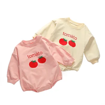 

Spring Infant Girls Bodysuit Newborn Baby Boy Long Sleeve Cute Letter Print jumpsuit Baby Clothes 0-3T