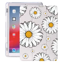 

Daisy for Air 4 iPad Pro 2020 Case Cute Air 1 With Pencil Holder 8th Generation 7th 12.9 Pro 2018 Mini 5 Cover Silicone For 10.5