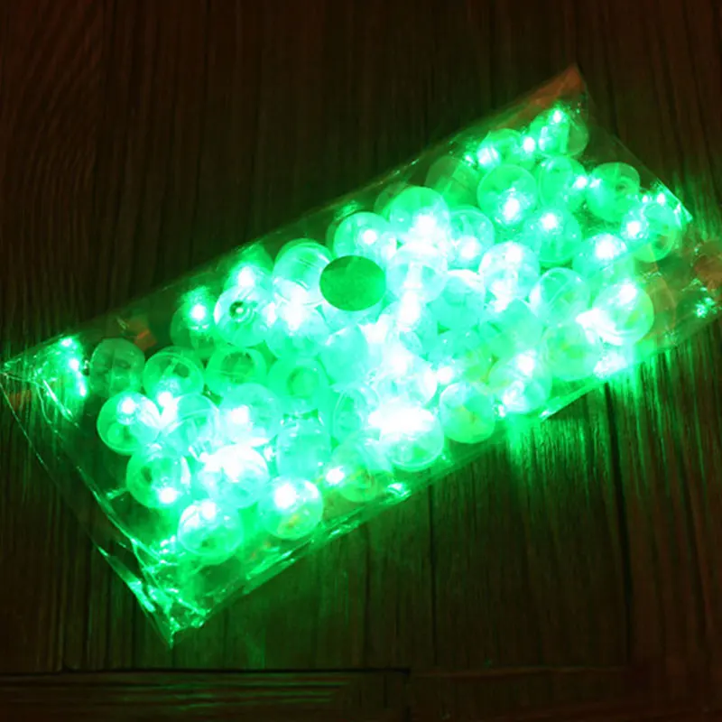 Creative 50PCS/Pack For Party Wedding Festivals Balloon LED Luminous Glowing - Color: Green