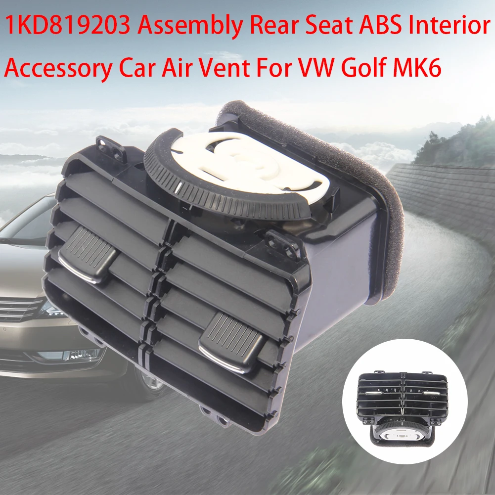 1KD819203 запасные части ABS кондиционер, автомобильный освежитель воздуха на заднем сиденье, черный освежитель интерьера, аксессуары для сборки Golf MK6