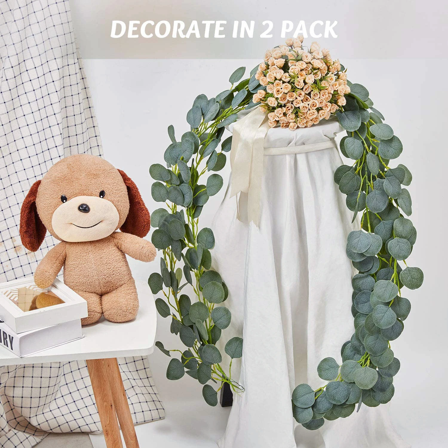 Wedding Decoration Artificial Plants Green Eucalyptus Vines Garland Artificial Fake Plants Ivy