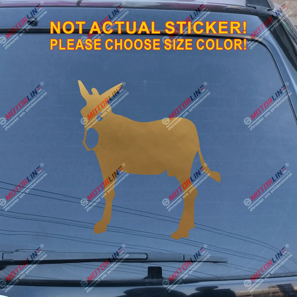 Золотой Catalan Ane Burro Donkey Decal Sticker Catalana Spain Car Vinyl Die cut no background pick color and size style b - Название цвета: Золотой