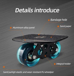 Ardea 2020 Skateboard Portable Drift Board For Freeline Roller Road Driftboard Skates Anti-skid Skate board Sports