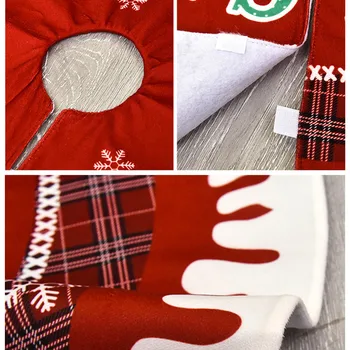 

Durable Fabric Cartoon Printed Christmas Tree Skirt Xmas Tree Decoration Home J2Y