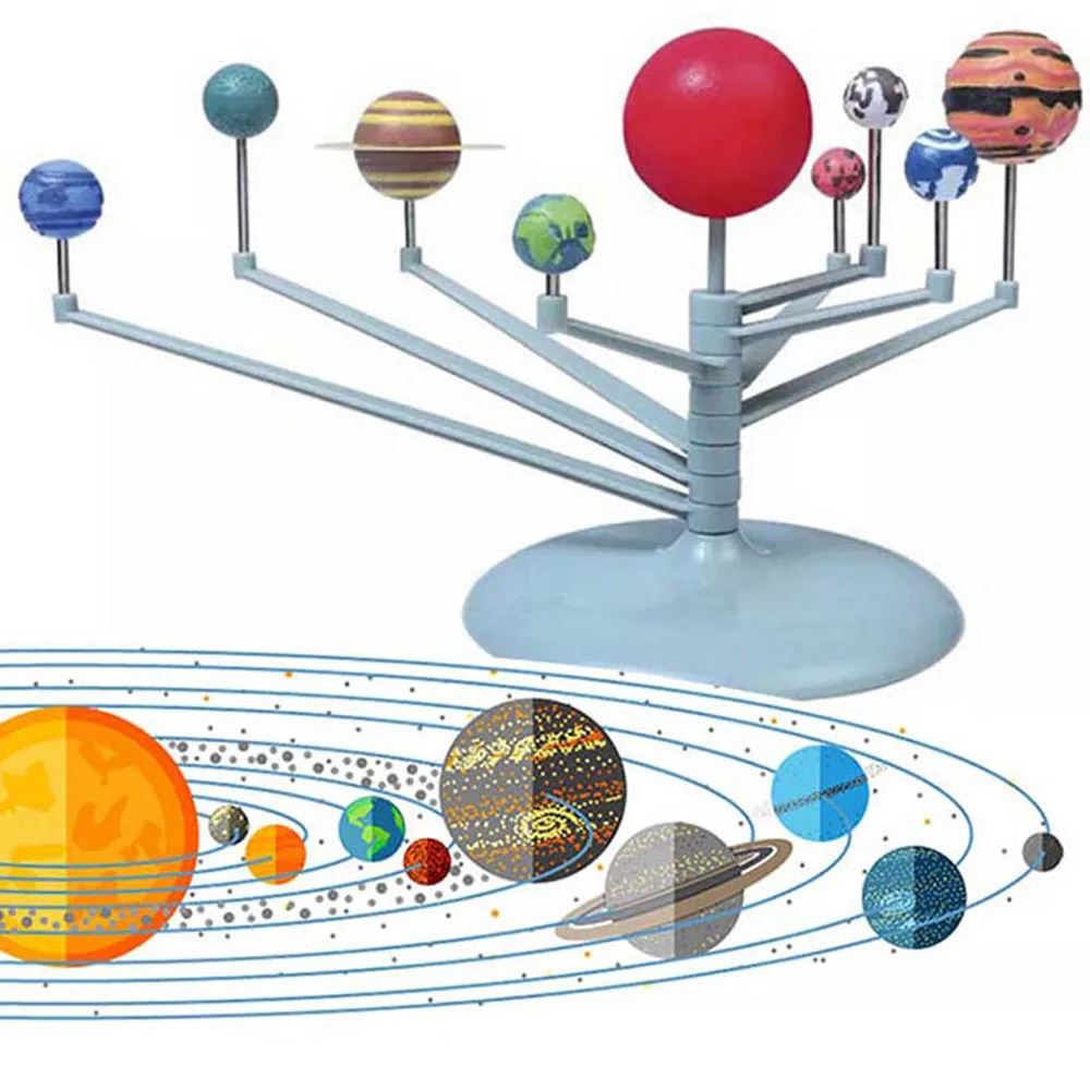 learning resources gears Solar System Nine Planets Planetarium Model Kit Astronomy Science Project DIY Kids Gift Worldwide Sale Early Education For Child build an engine kit