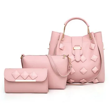 

2019 Handbags Bolsas Femininas Cheap Leather Handbag Set
