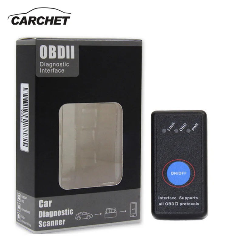 CARCHET Super Mini elm327 Bluetooth OBD2 V1.5 Elm 327 V 1,5 OBD 2 Автомобильный диагностический инструмент сканер адаптер obd-ii автоматический диагностический инструмент