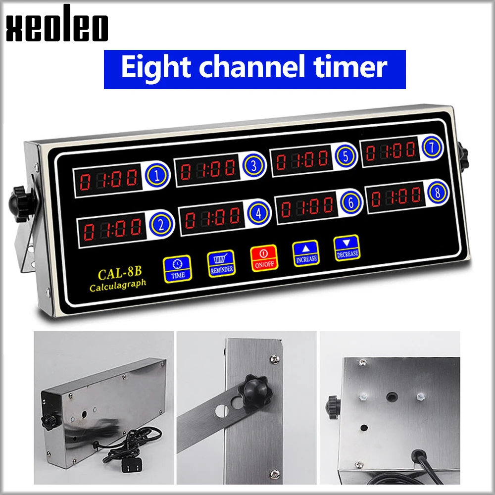 Xeoleo Portable Calculagraph 8 Channel Digital Timer For Kitchen Cooking Timing Commercial Home Lcd Display Clock Shake Reminder Electric Deep Fryers Aliexpress