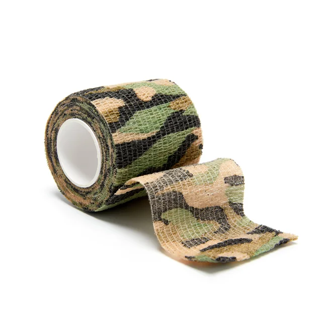 4.5m Camouflage Elastic Bandage Hunt Disguise Elastoplast Wrap Tape Self Adhesive Sports Protector Ankle Knee Finger Arm Bandage D
