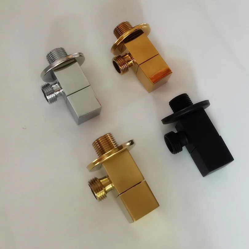 

Brass Angle Valve Water Control Valve Brushed Gold Corner Valve Bathroom Tap Water Valve 1/2*1/2 Brass Black Angle valves